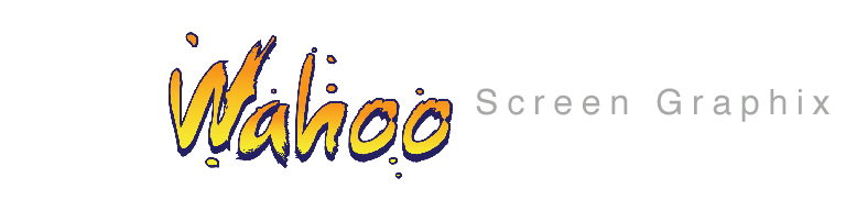 Wahoo screen printing website logo